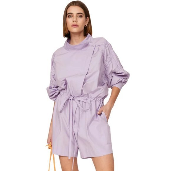 AKNAVAS Ketevan Romper in Lavender Size Medium